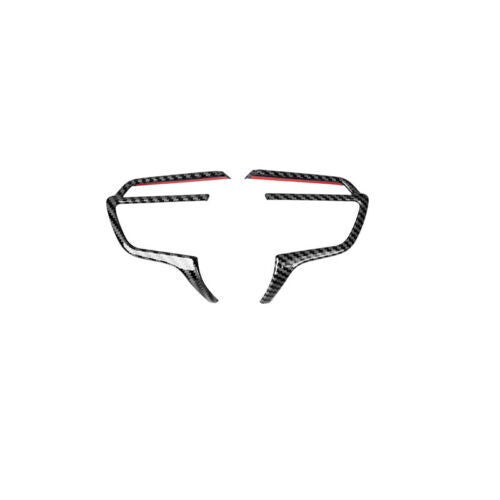 ABS Matte Black Rear Window Triangle Shutter Cover for Corvette C8 2020-2024- v