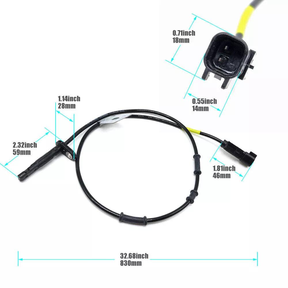 2-piece front left + right ABS wheel speed sensor kit for Equinox Terrain for GMC n