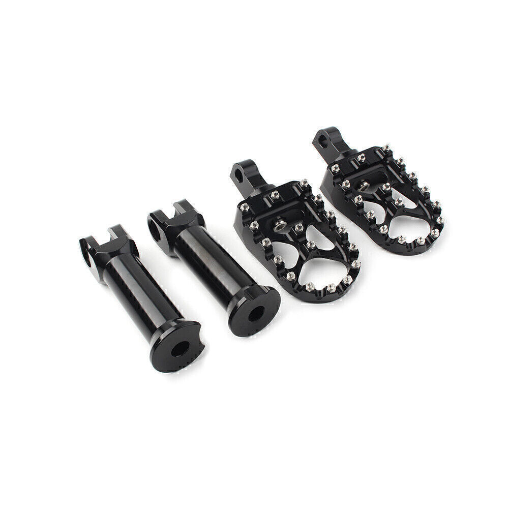 for Harley Softail Street Bob 2018-2020 Black Rear Passenger Foot Pegs W/Bracket