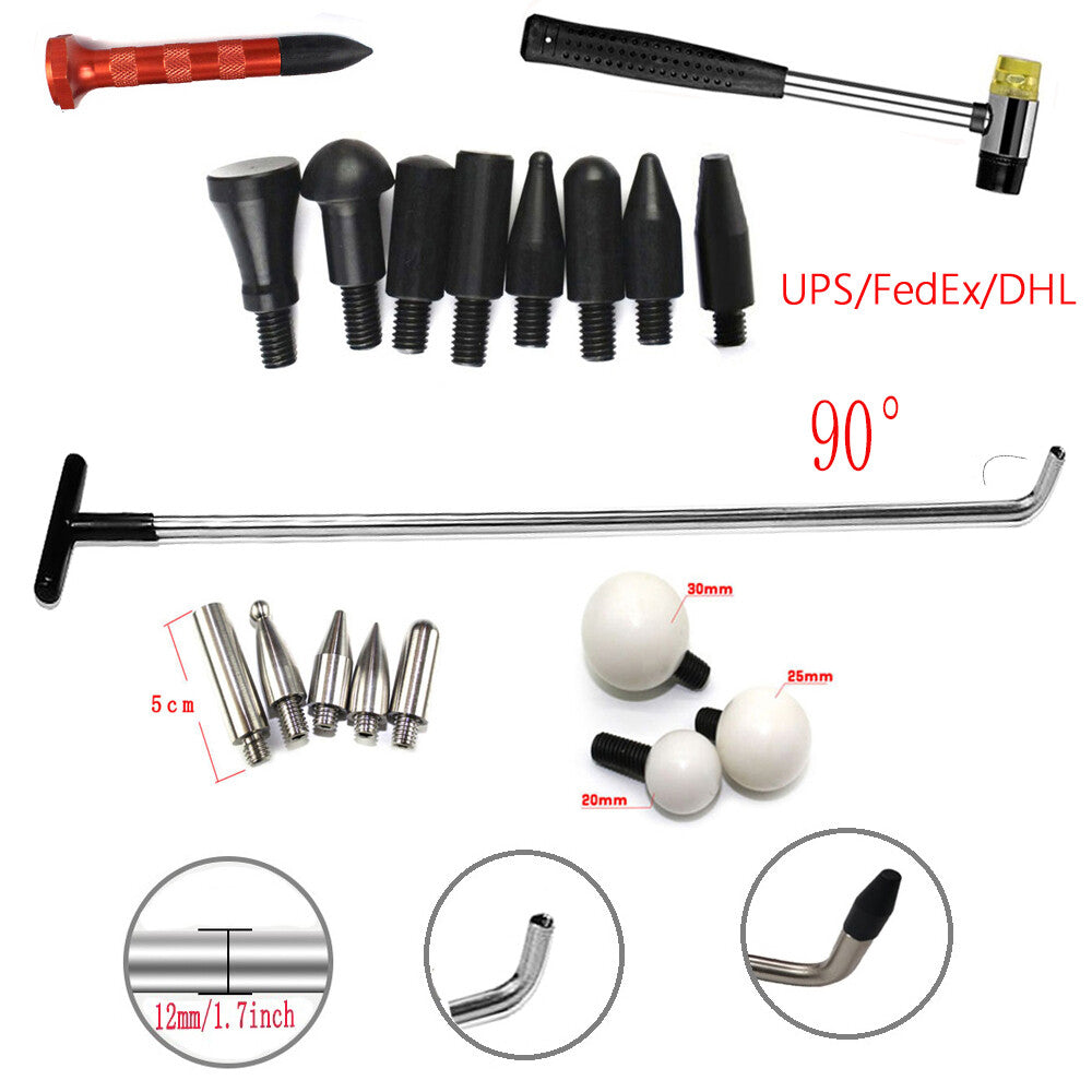 Car Paintless Dent Repair Tools, Hook Tools, Push Rod,Hail Extraction tool v