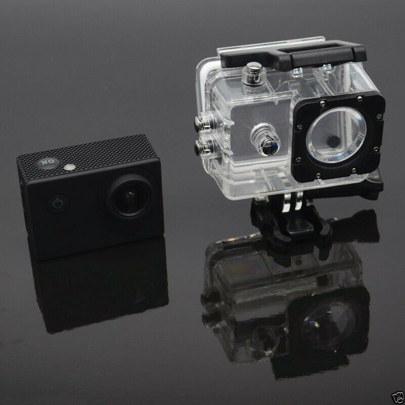 Sport Camera LCD Lens Waterproof Action Camera Motorcycle Bike Helmet Cam 1080P