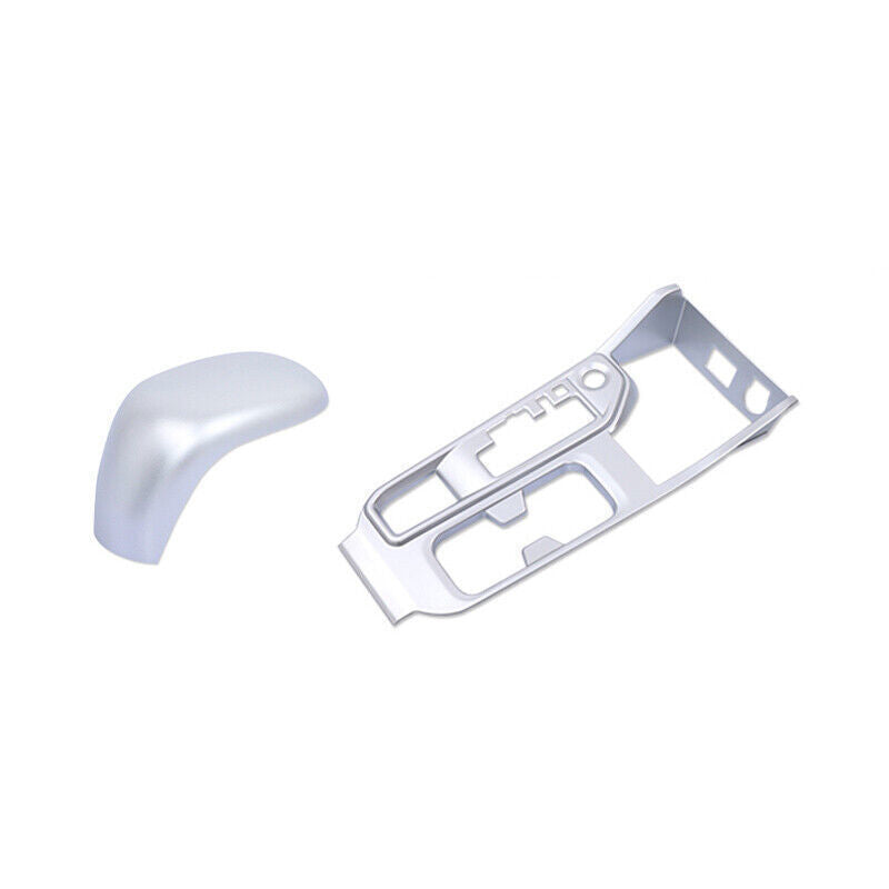 Console Gear Shift Frame Cover Trim 2PCS for Nissan Sentra 2020-22 Matte Silver
