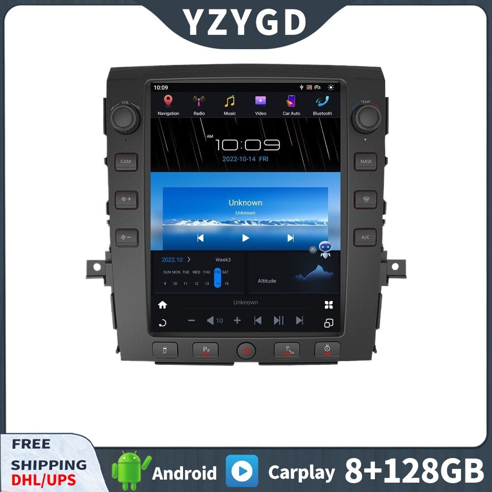 for Nissan Titan 2016-2020 Android 2Din Car Radio Player Screen Stereo Receiver