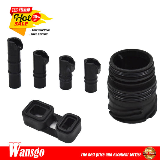 Automotive 2-Piece Fuel Line Hose Quick Release Female Connector 9.49 mm ID6 8x6 180 
