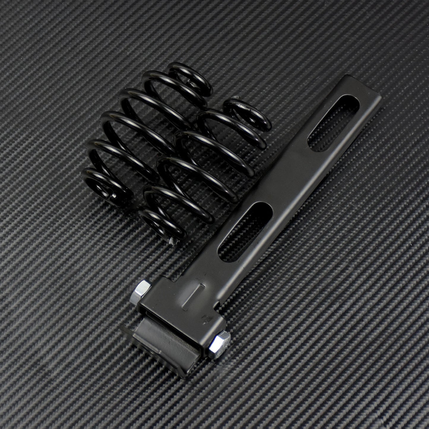 3 Black Solo for Seat Spring + Bracket Mounting Fit for Harley for Yamaha Racer Bobber