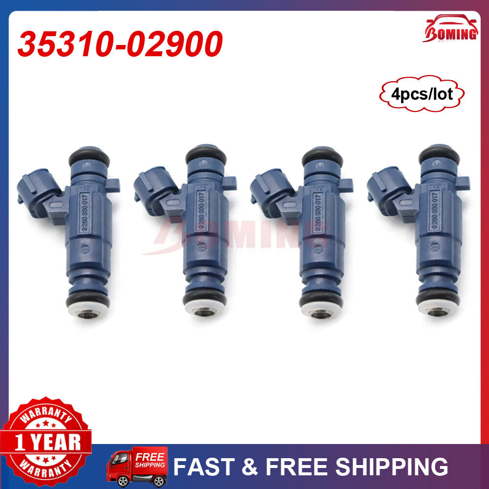 4Pcs 35310-02900 Fuel Injectors for Hyundai Atos MX i10 PA for Kia Picanto BA 1.1