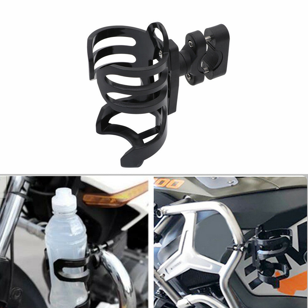 Universal Water Bottle Holder Motorcycle Bike Crash Bar Mount Drink Cup Bracket Q