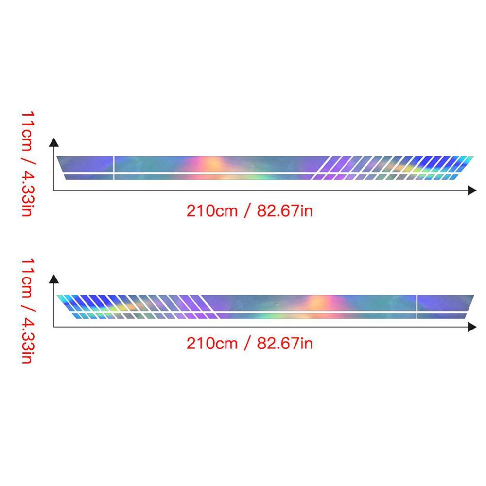 Car Truck Side Skirt Door Racing Graphic Vinyl Sticker Decal Stripes Decoration