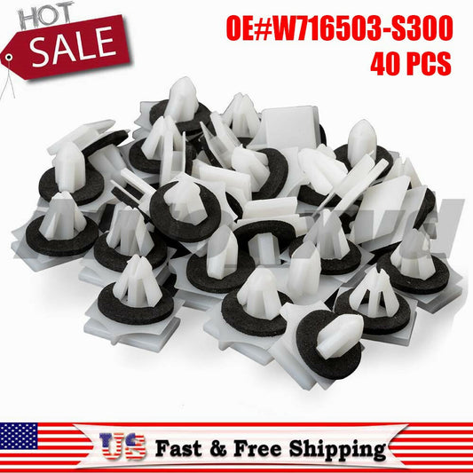 40-piece pack of external rocker panel molding retainers with seals  for ford  Fusion 2013 OM