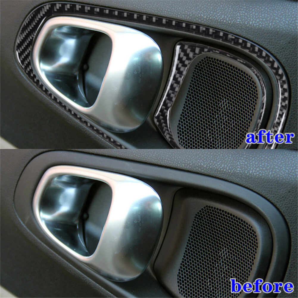 Car DVD Player Frame Panel Trim Cover Carbon Fiber For 350Z 2006-2009 Red v