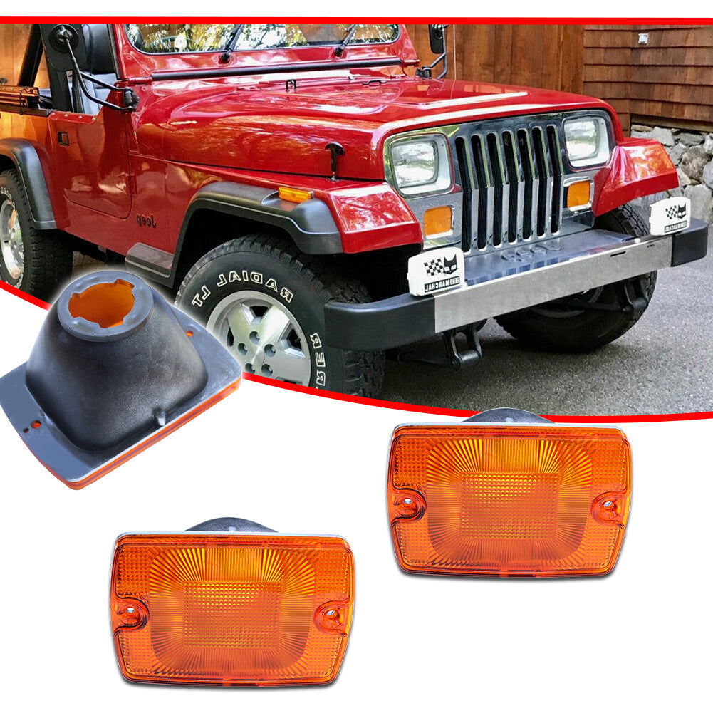 New front corner turn signal parking light lens kit for 87-95 for Jeep for Wrangler
