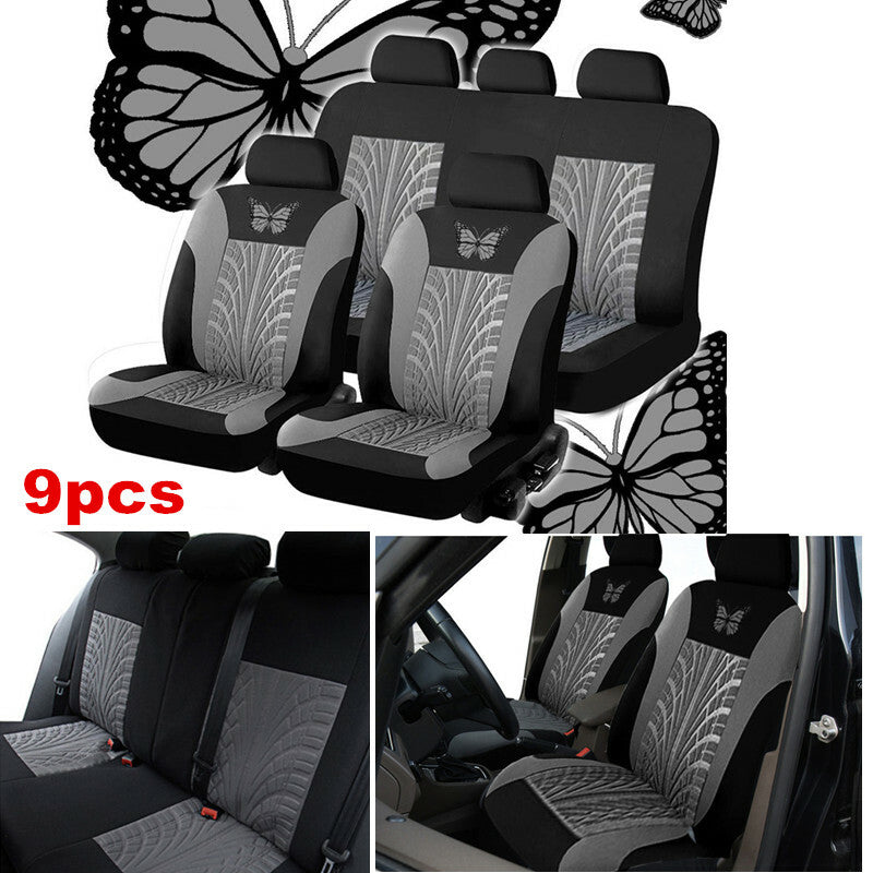 9pcs Car for Seat Covers Protector Accessory Washable Dog Pet Front Rear Full Set