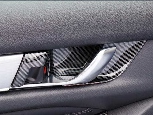 Carbon Fiber Style ABS Inner Door Bowl Cover Trim 4X for Honda Accord 18-2022