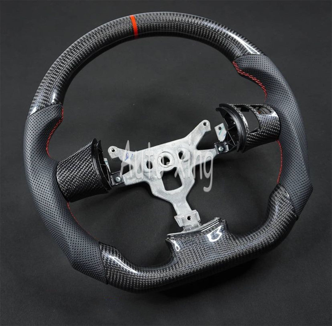 Cover C6 for Corvette Real Carbon Fiber Steering Wheel Trim Replacements 2006-2013 Q