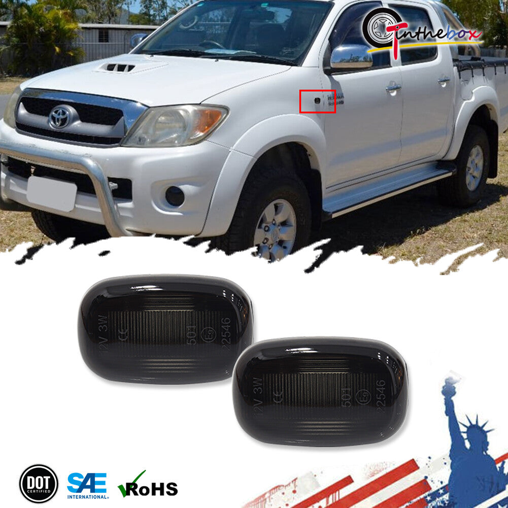 Suitable for 93-98 Supra JZA80 Celica mudguard side marker signal light smoke lens- v