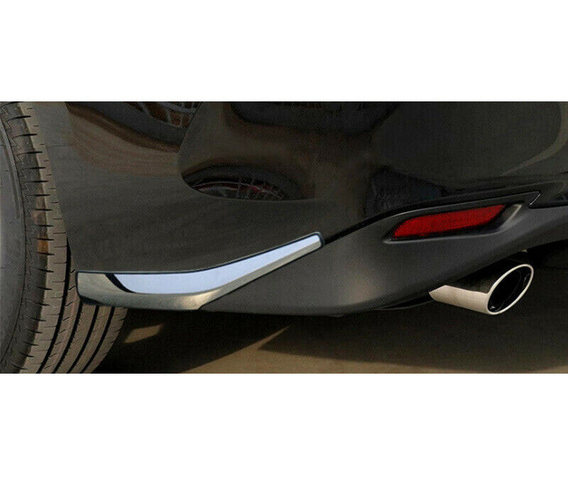 Chrome Steel Rear Bumper Lip Splitter Spoiler Trim 2x for Toyota for Camry 2018-2022