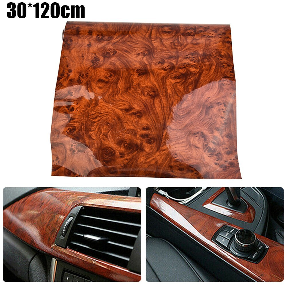 DIY Film Wood Grain Vinyl Interior Film Stickers Adhesive Aesthetic Accessories