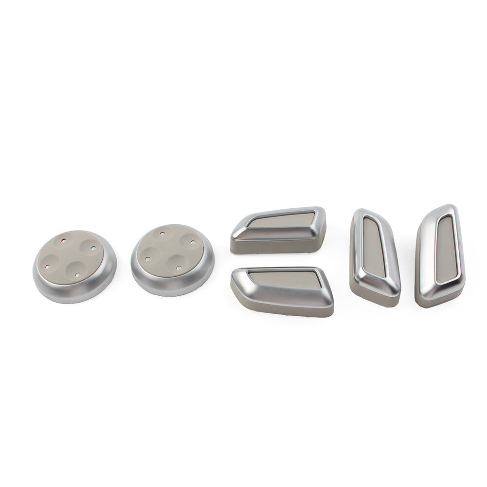 Car for Seat Switch Adjustment Button Cover Kit Grey Fit for Audi A3 A4 A5 A6 A7 Q3 Q5