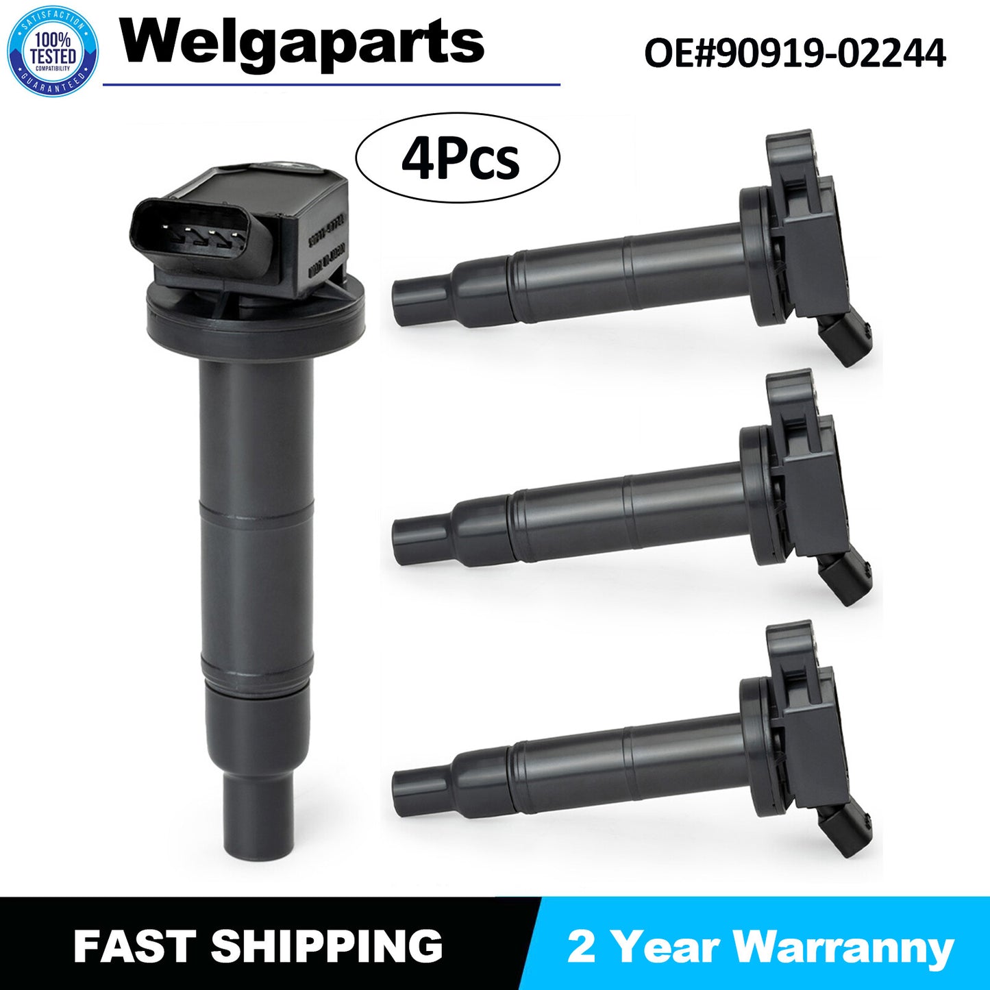 4PCS Ignition Coils Pack for Toyota RAV4 for Camry for Lexus HS250h 2.4L I4 CL579 UF333
