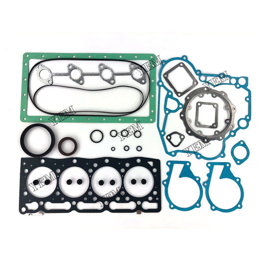 V1505 V1505T full gasket kit with head gasket for kubota B3030 B3200 Bobcat S100 Q