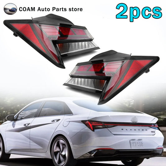 Left + Right Outer LED Taillights for Hyundai for Elantra 2021 - 2023
