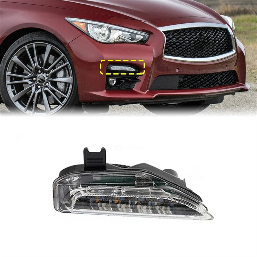 Front Turn Signal Light Right Passenger Side for Infiniti Q50 Sport 2014-2019 US