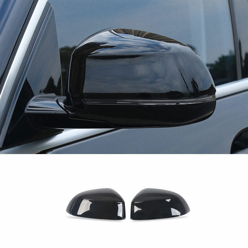 for BMW X5 G05 2019-23 Gloss ABS Black Side Door Rear View Mirror Cover Trim 2P