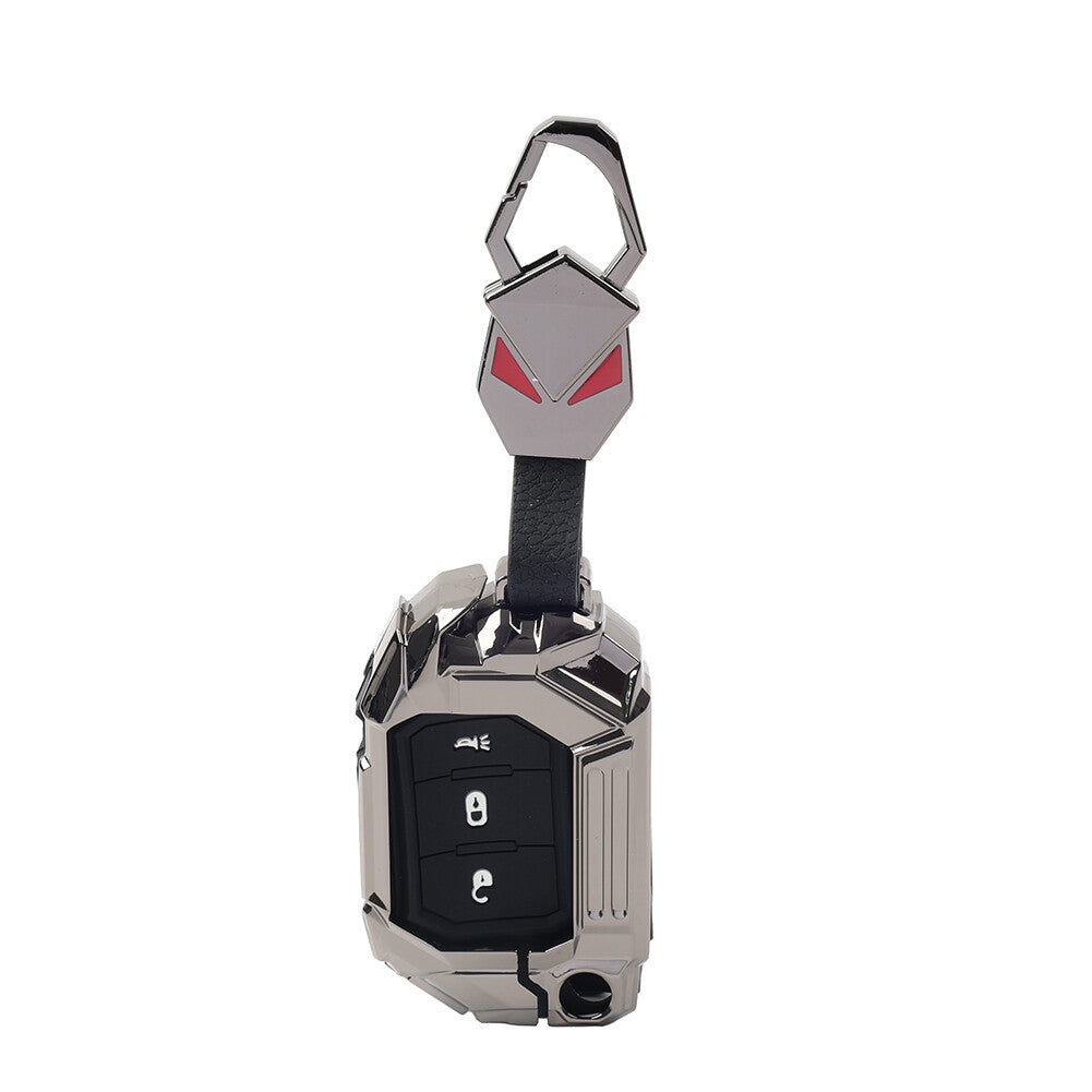 for Smart Keyless Remote Key Fob Cover for Jeep for Wrangler 2018-2024 Gladiator 20-24