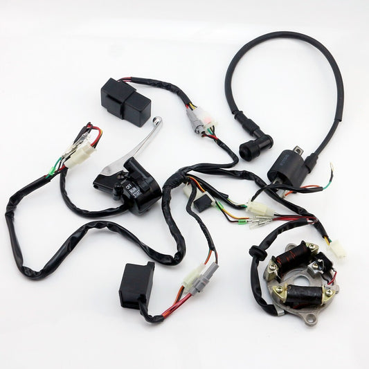 Wiring Harness Magneto Stator Ignition Switch CDI Brake lever for Yamaha PW50
