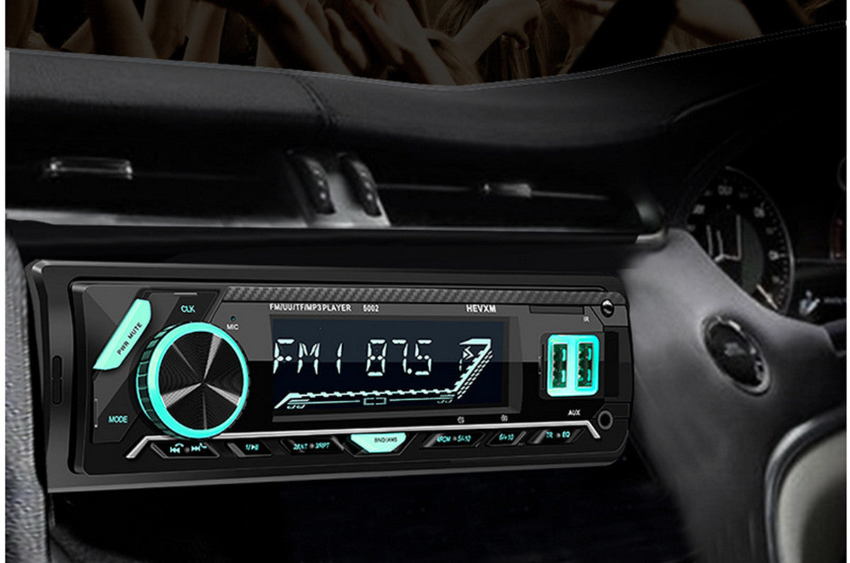 Car radio, MP3 player, Bluetooth app, AUX audio, dual USB, fast charging, hands- . n