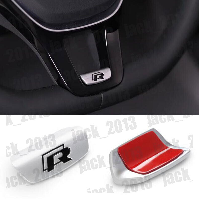stainless R Steering Wheel Sequin Cover Trim for Volkswagen for VW for Tiguan 2017-2024