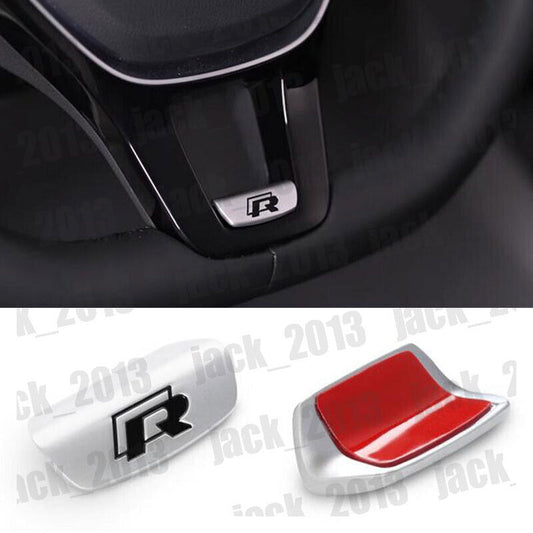 stainless R Steering Wheel Sequin Cover Trim for Volkswagen for VW for Tiguan 2017-2024