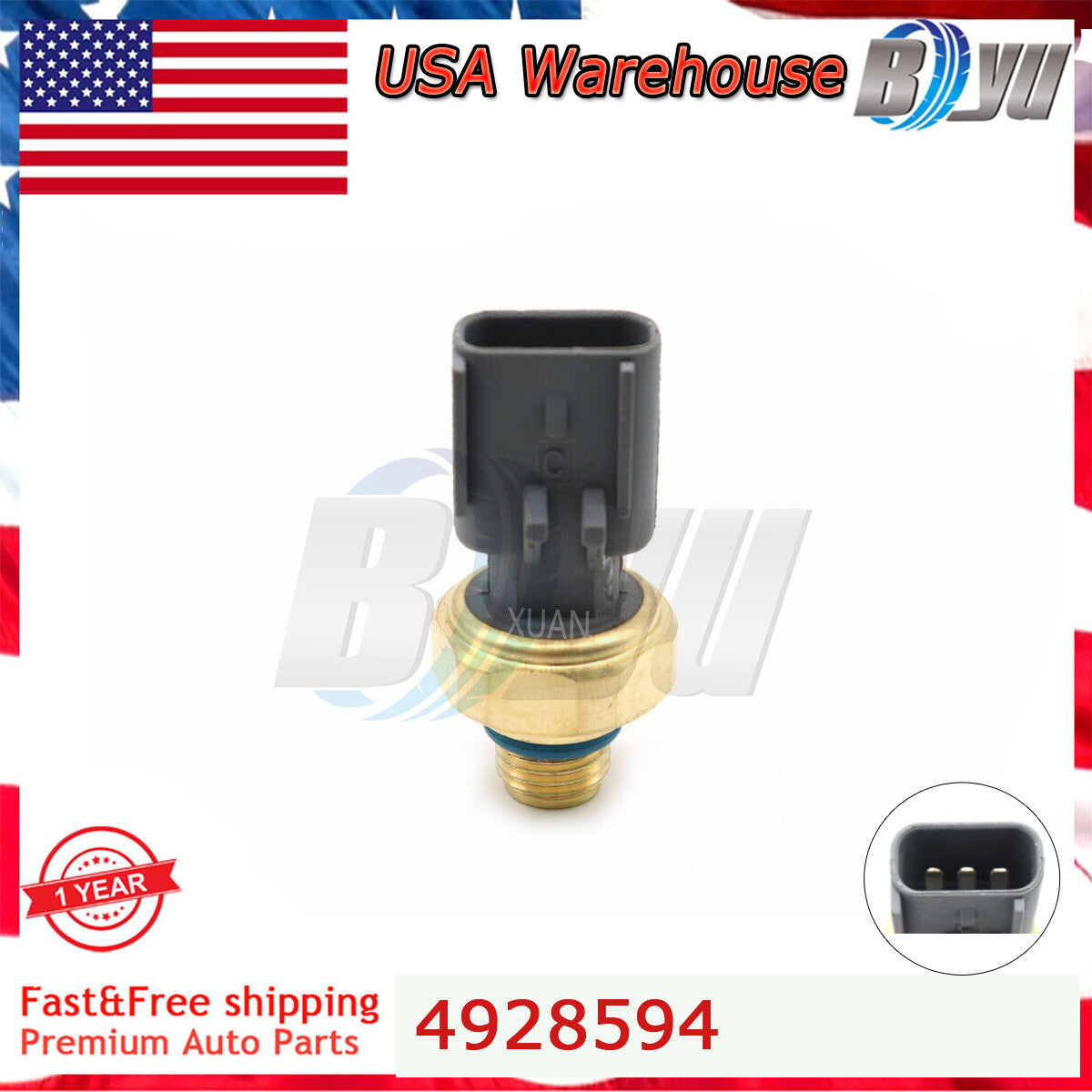 4928594 Gas Pressure Sensor Fit For ISC ISB ISX ISM for DODGE for RAM 3500 2500