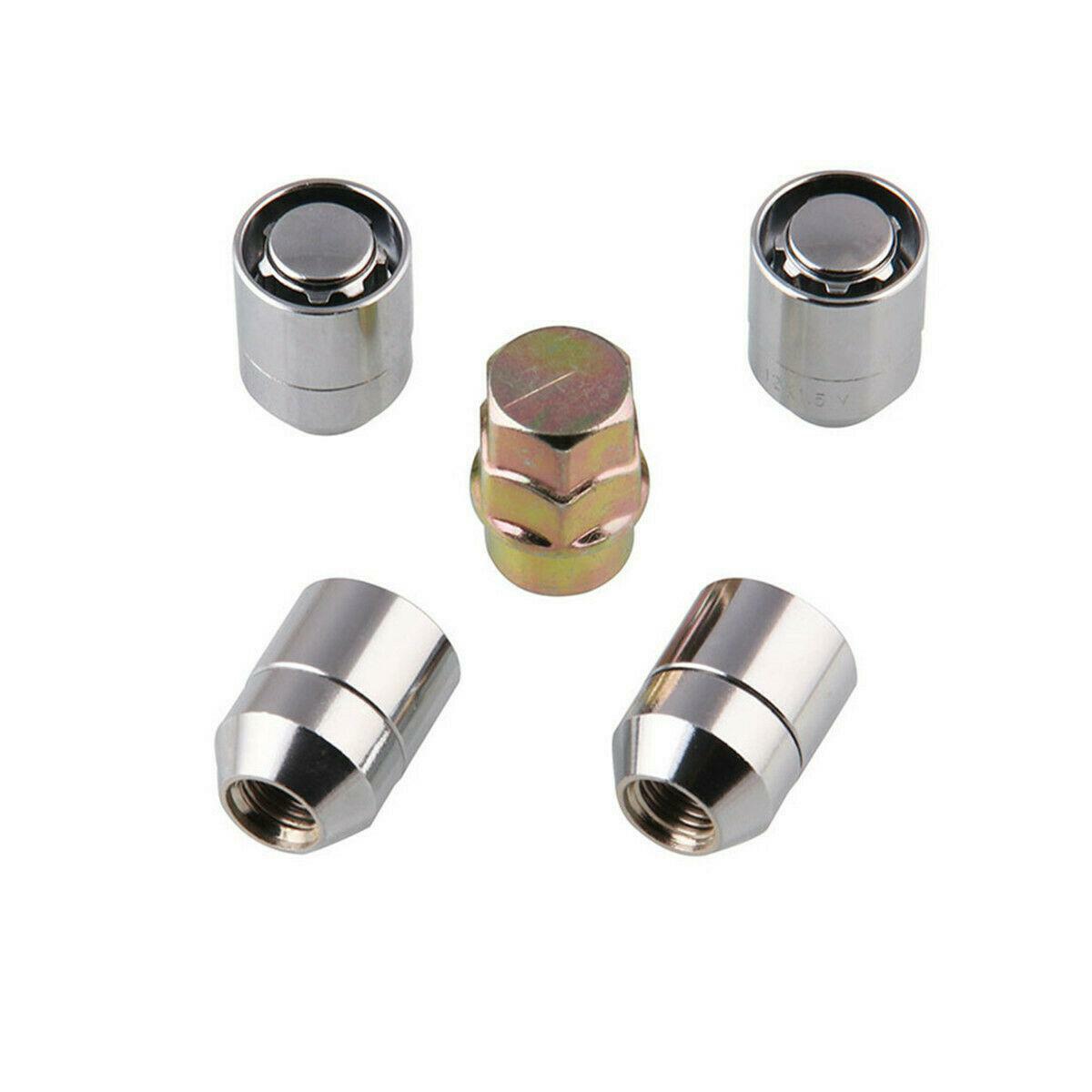 Lug Nut M12x1.5 suitable for car anti-theft security locks + 1 key alloy steel wheel nuts - n