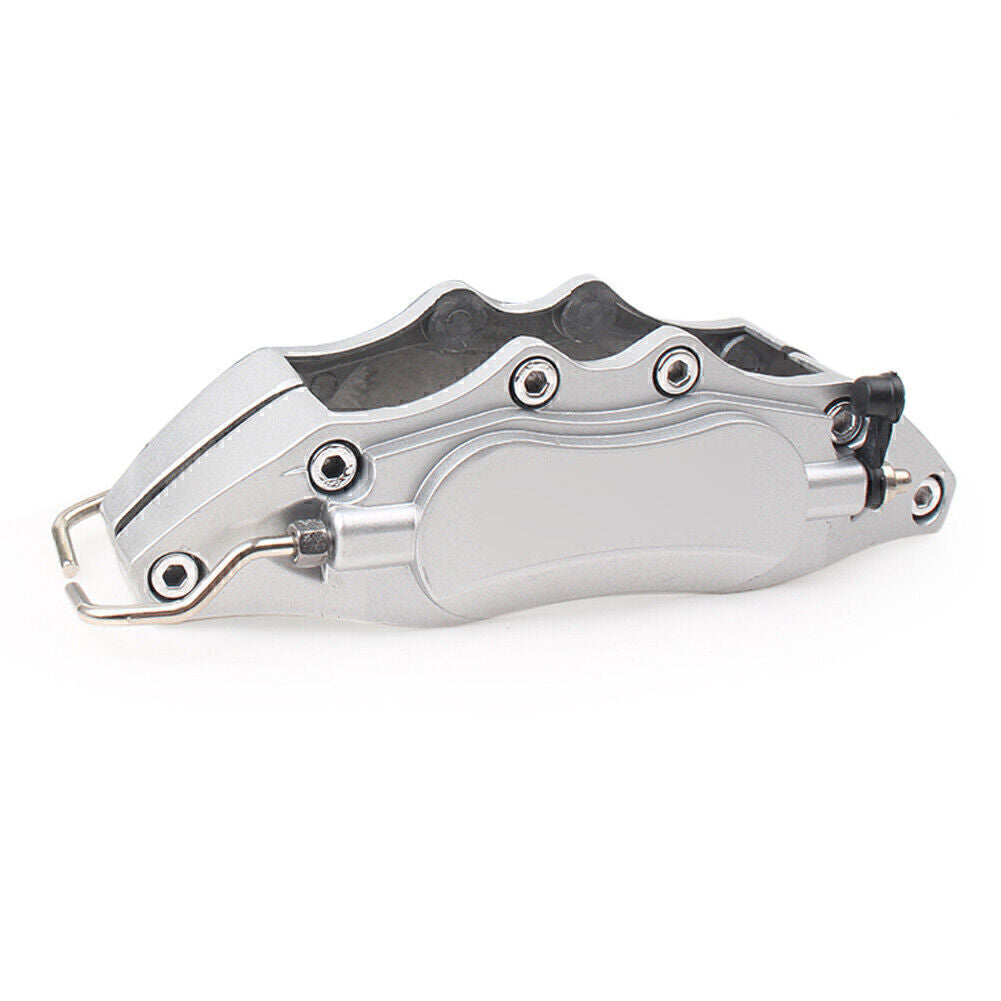 3D Style Car Disc Brake Caliper Covers For Front Or Rear Universal Silver M 2PCS Q