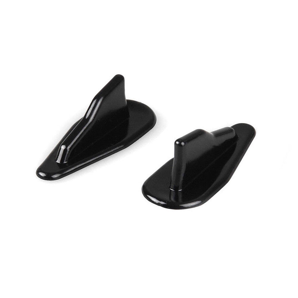 10x Universal Black EVO-Style Roof Shark Fins Spoiler Wing Kit Vortex Generator Q