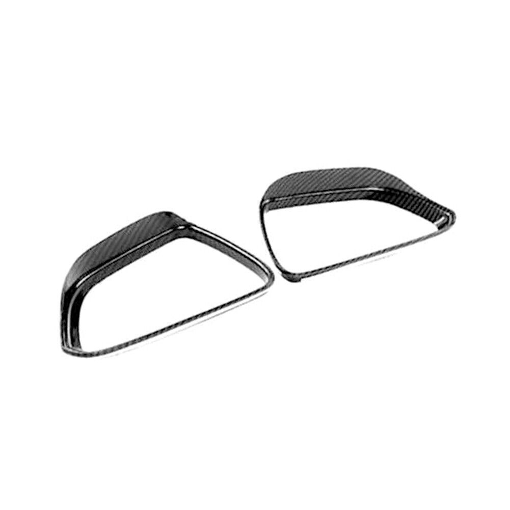 Carbon Fiber Rearview Mirror Rain Eyebrow Cover Trim Fit for Tesla Model 3 2017-2021