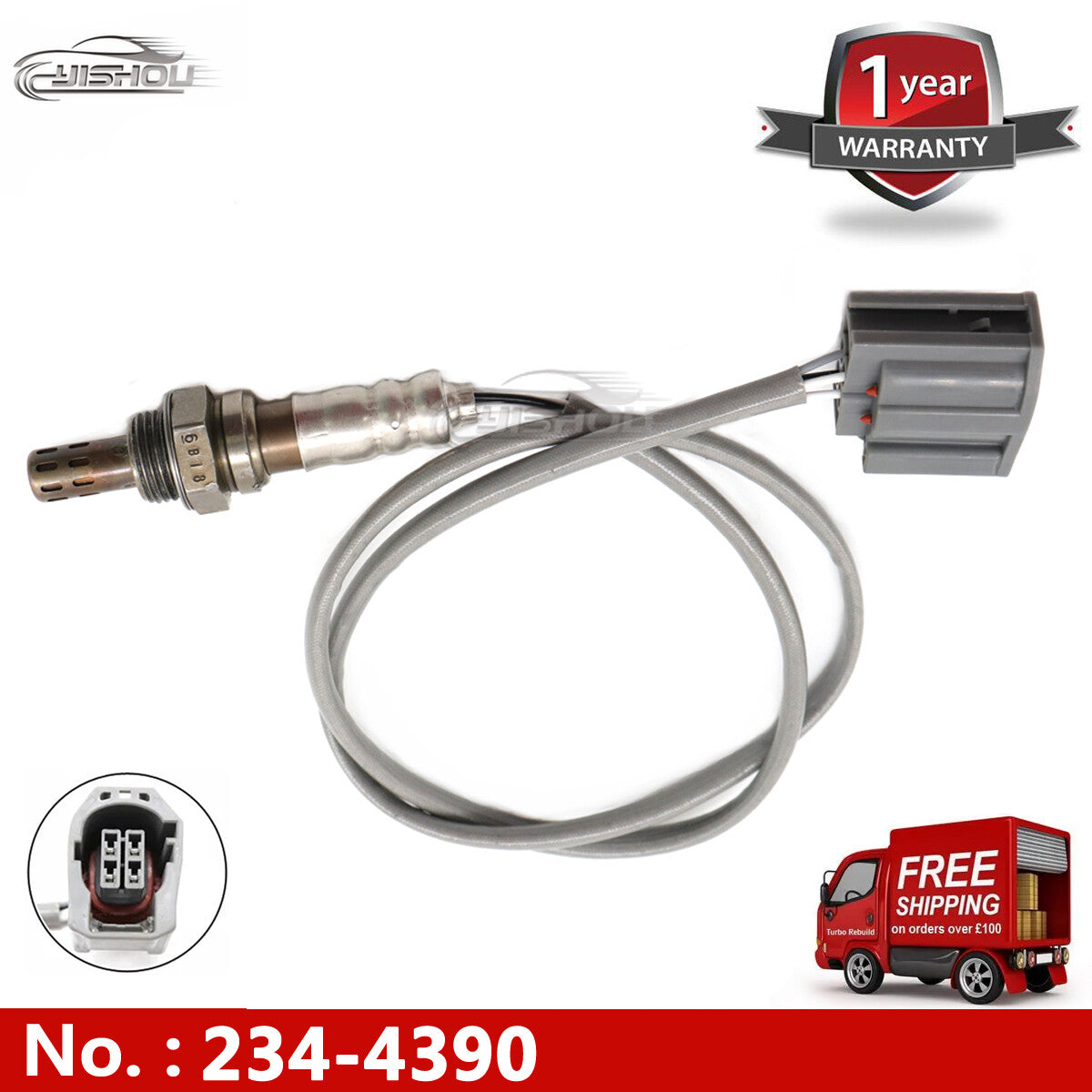 Applicable to 2004-2005 for Mazda 3 2.0L 2.3L downstream 2344390 234-4390 02 Oxygen (O2) sensor