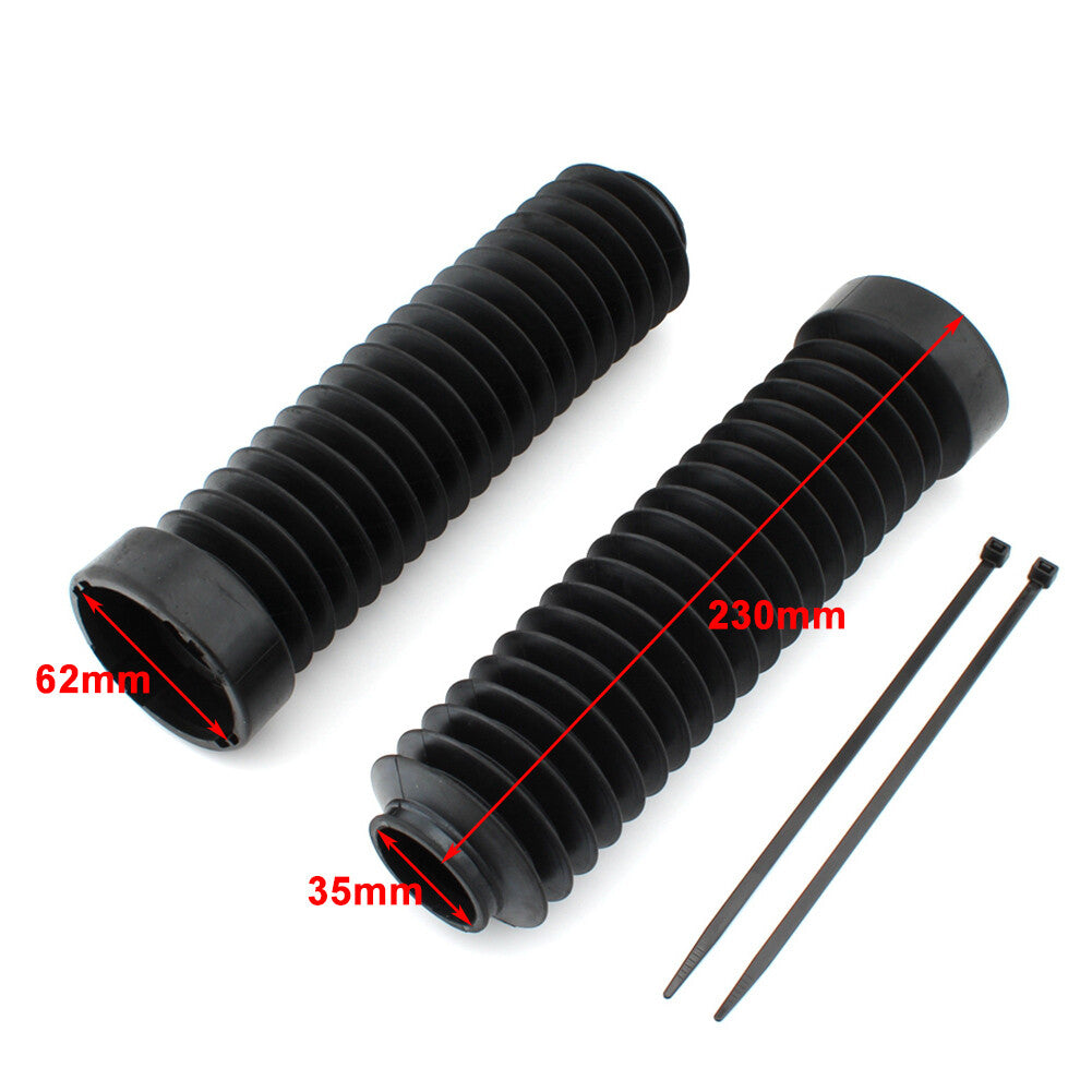Pair Front Fork Dust Cover Gaiter Shock Boots for Honda ATC 250R 1983-19861984
