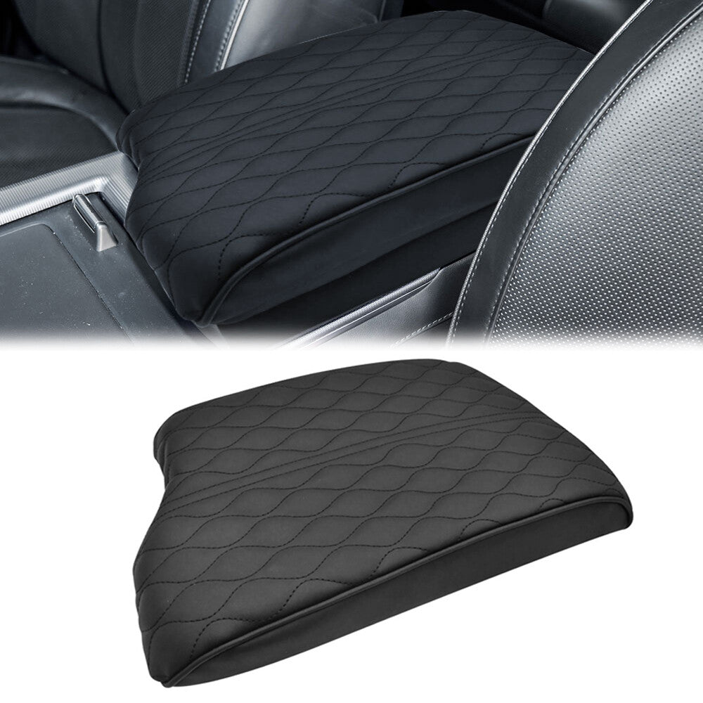 Leather cover suitable for 20-25 for Hyundai Palisade center console armrest cushion, black. n