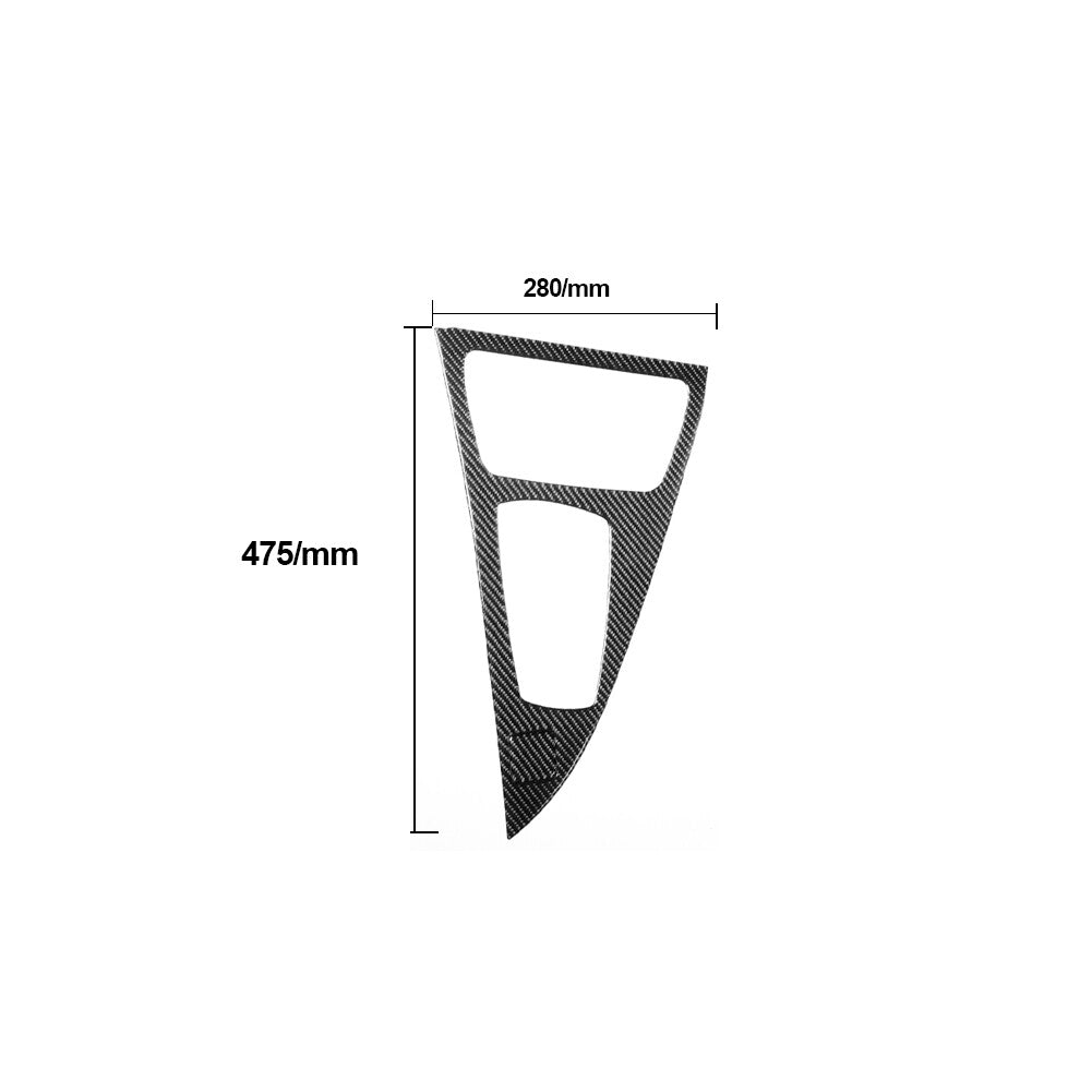 Display Double Flashing Button Trim Cover Carbon Fiber for Audi Q5 2009-2017 v