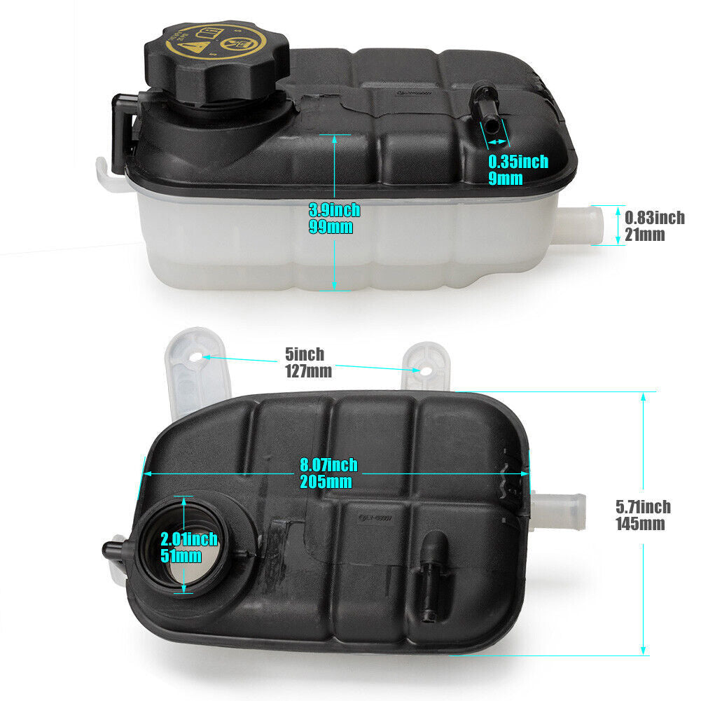 Engine Coolant Reservoir-Recovery Tank Front 603-955 for Buick Encorer 2013-2020