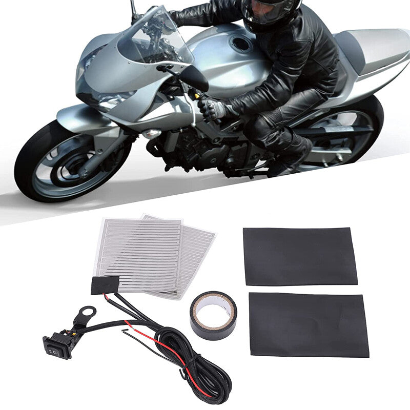 Heated Grips for Motorcycle, 12V Motorcycle Grip Handlebar Warmers v