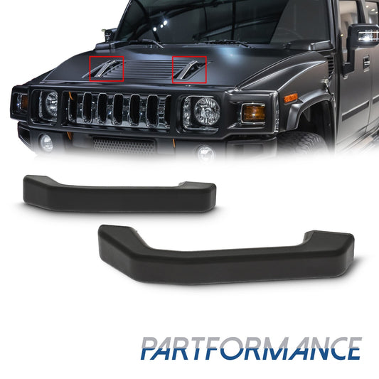 2003 - 2009 for Hummer H2 SUT Hood Door Handle Replacement Black Plastic - v