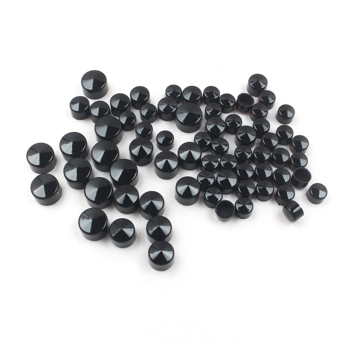 CNC Black Motor Engine Bolt Cover Caps for Harley Street Glide Road King Softail Q