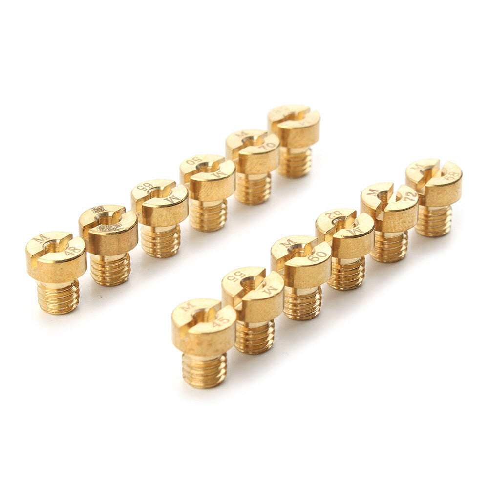 12x M5 Main jet For Dellorto Carburetor SHA SHB UA UB PHBG VHB-CS VHBT-CS #45-72 Q