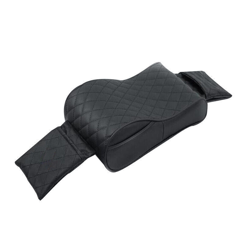 1-pack of polyurethane synthetic leather universal automotive armrest cover box pillow memory foam cushion - n