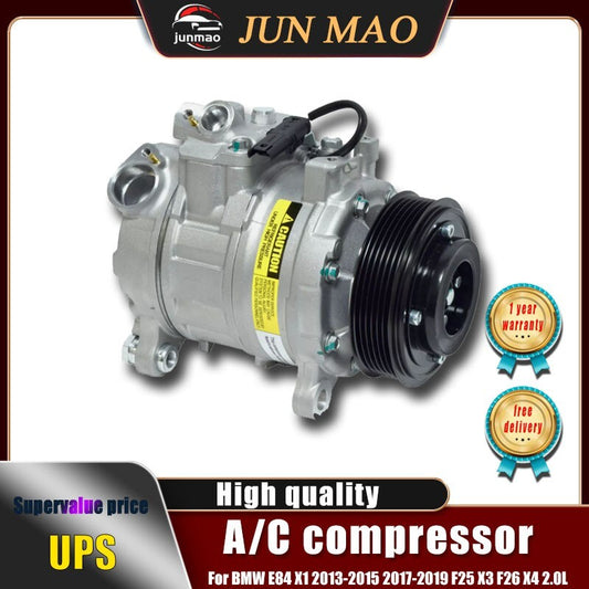 for BMW E84 X1 2013-2015 2017-2019 F25 X3 F26 X4 2.0L A/C compressor 64506805025 Q