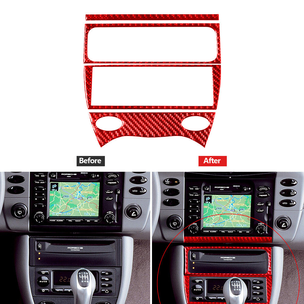 For Quest 2004-2006 Red Car Ceiling Light Trim Cover Type A Carbon Fiber v