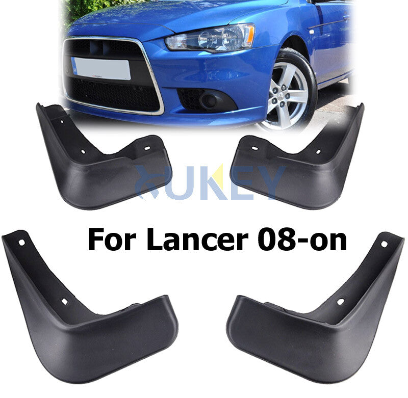 4x MUD FLAPS SPLASH GUARD MUDGUARD SET FIT for MITSUBISHI LANCER 2008-2013 SEDAN Q